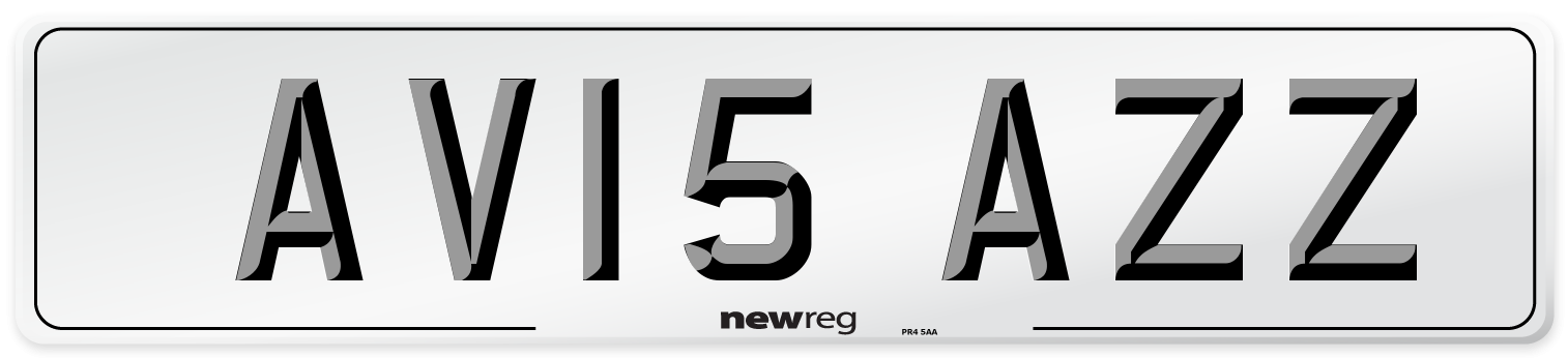AV15 AZZ Number Plate from New Reg